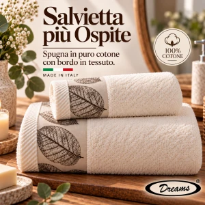 Salvietta più ospite bordo in tessuto