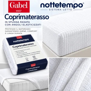 Coprimaterasso con angoli spugna elasticizzata Gabel NOTTETEMPO