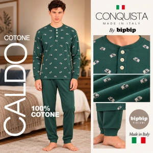 Pigiama uomo in caldo cotone Bip Bip