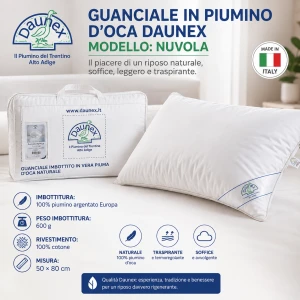 Guanciale in piumino d'oca NUVOLA DAUNEX