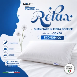 Guanciale in fibra anallergica economico RELAX BY PEZZOLI
