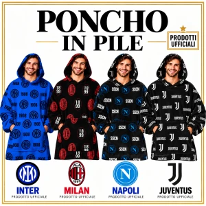 Poncho in Pile squadre di calcio