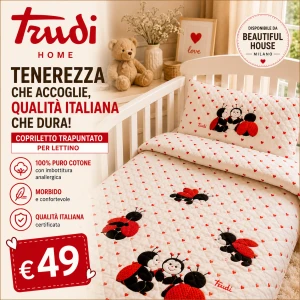 Copriletto trapuntato per lettino con sbarre Trudi