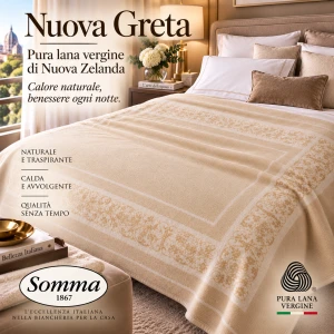 Coperta invernale pura lana vergine di Nuova Zelanda SOMMA