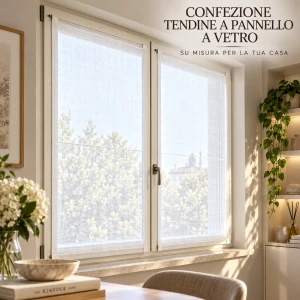 Confezione tendine a pannello a vetro
