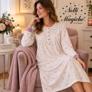 Camicia da notte in caldo cotone NOTTI MAGICHE