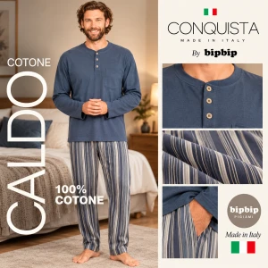Pigiama uomo in caldo cotone Bip Bip