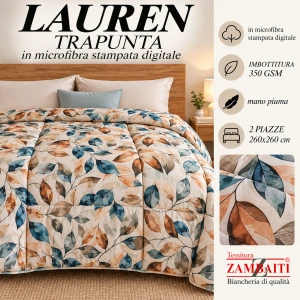 Trapunta invernale Microfibra mano piuma LAUREN Zambaiti