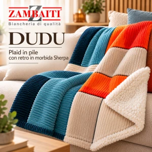 Plaid in Pile Dudu matrimoniale Zambaiti