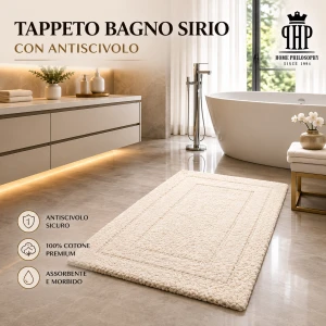 Tappeto bagno Sirio con antiscivolo