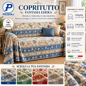 Copritutto in cotone fantasia EDERA