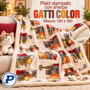 Plaid in Pile cm. 130 x160 con retro agnellato