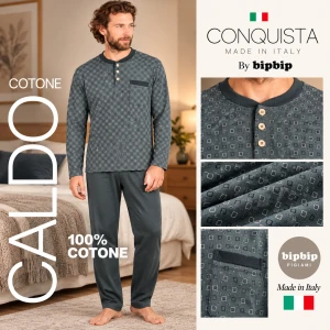 Pigiama uomo in caldo cotone Bip Bip