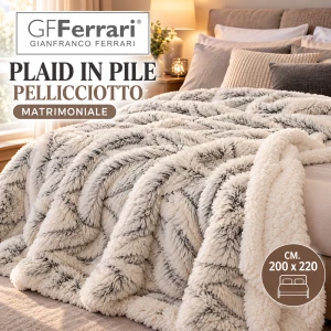 Plaid in Pile matrimoniale Pellicciotto GF Ferrari