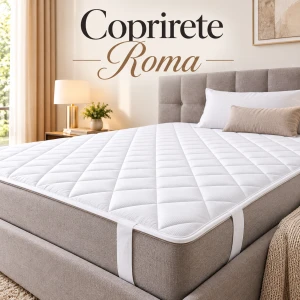 Coprirete trapuntato con laccetti ROMA