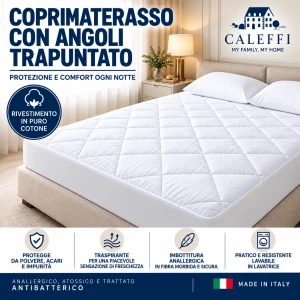 Coprimaterasso con angoli trapuntato Caleffi DORMYBENE